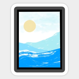 Sun and Sea Sticker
